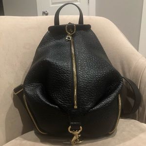 Rebecca Minkoff black leather backpack